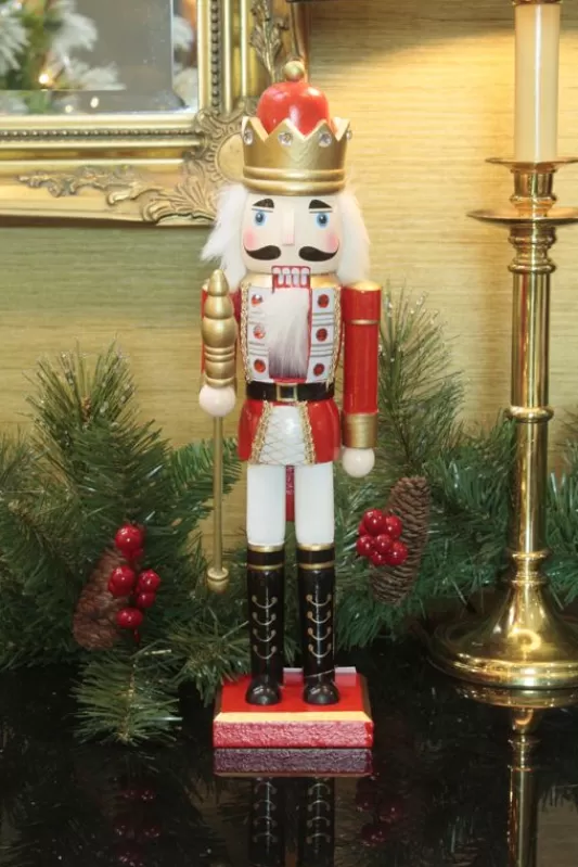 Nutcracker Soldiers<Christmas Tree World 36.5Cm Nutcracker With Crown & Sceptre