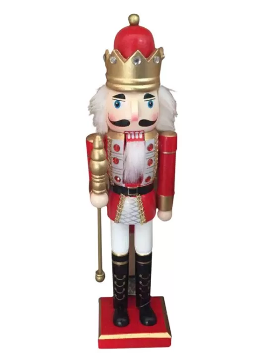 Nutcracker Soldiers<Christmas Tree World 36.5Cm Nutcracker With Crown & Sceptre