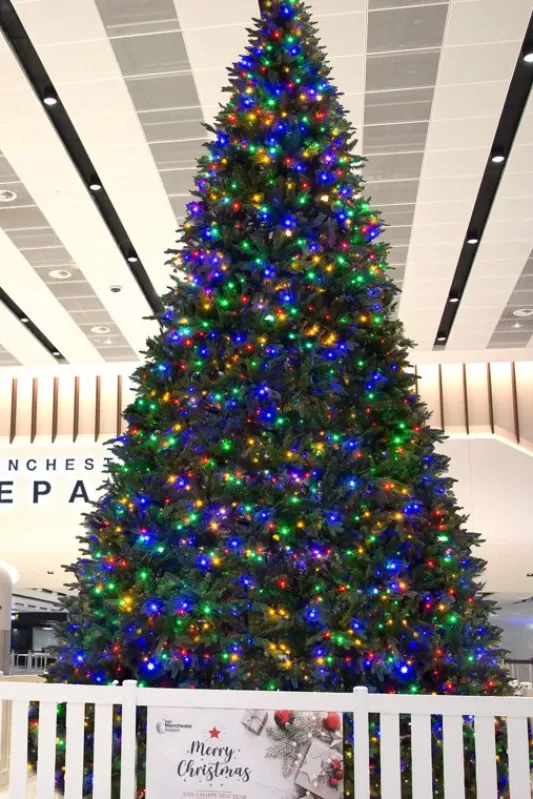 Large Commercial Christmas Trees<Christmas Tree World 4M/13.1Ft Commercial Giant Woodland Frame Tree - Multicolour Pre-Lit (Indoor/Outdoor)