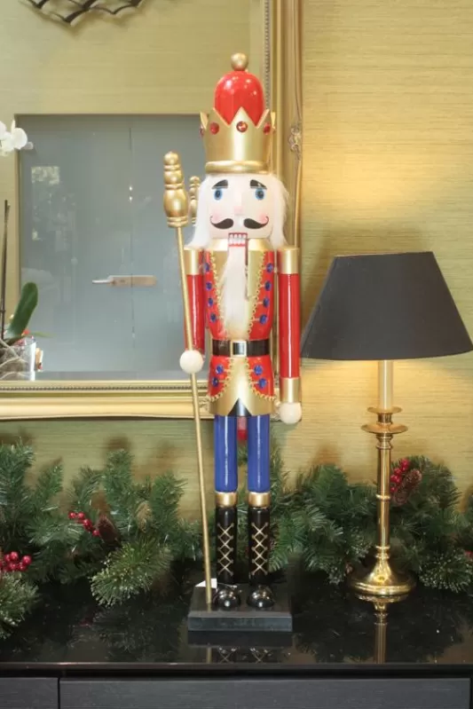 Nutcracker Soldiers<Christmas Tree World 90Cm Nutcracker With Crown & Sceptre