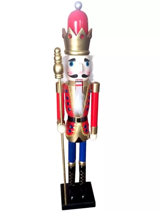 Nutcracker Soldiers<Christmas Tree World 90Cm Nutcracker With Crown & Sceptre