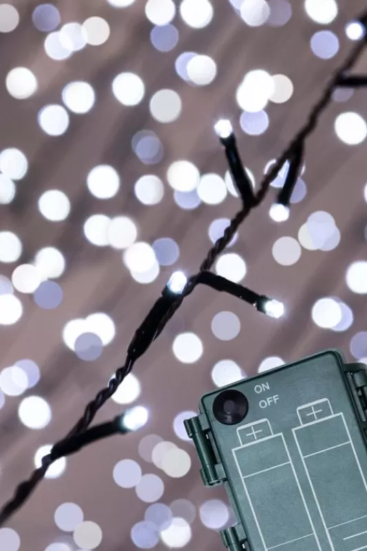 Battery Powered Leds<Christmas Tree World Ctw Battery Powered 600 Led Multifunction String Light Set - Bright White