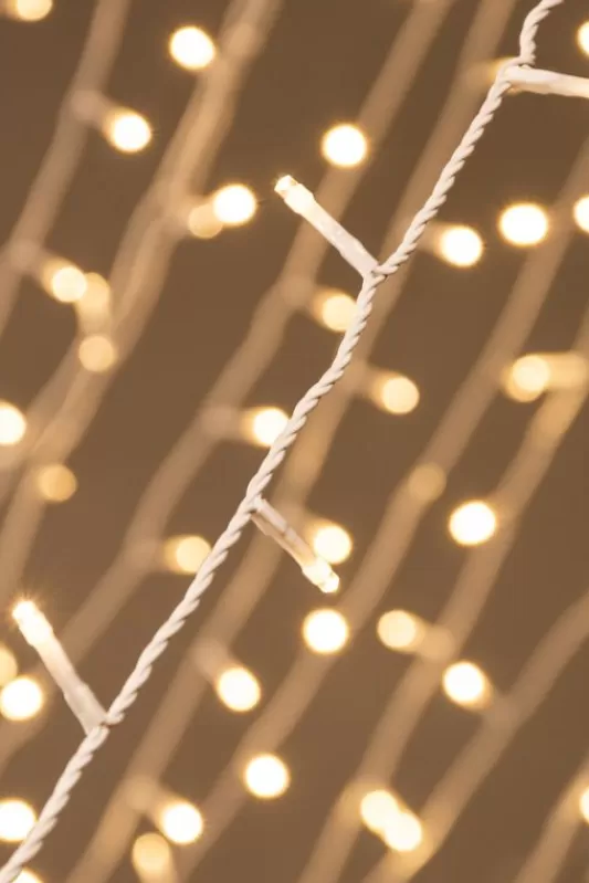 Multifunction Led Lights<Christmas Tree World Ctw White Cable 1000 Led Multifunction String Light Set - Warm White