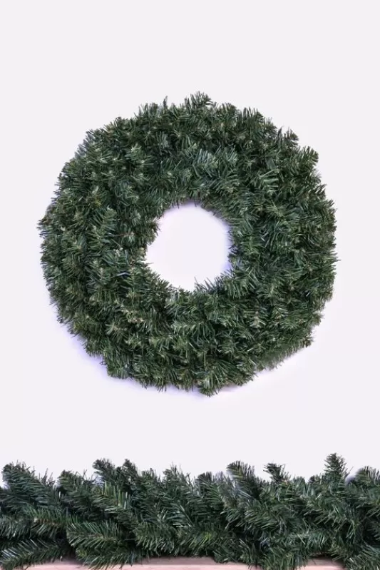 Outdoor Christmas Wreaths<Christmas Tree World Extra Wide Arbor Vitae Wreath (60Cm - 150Cm)