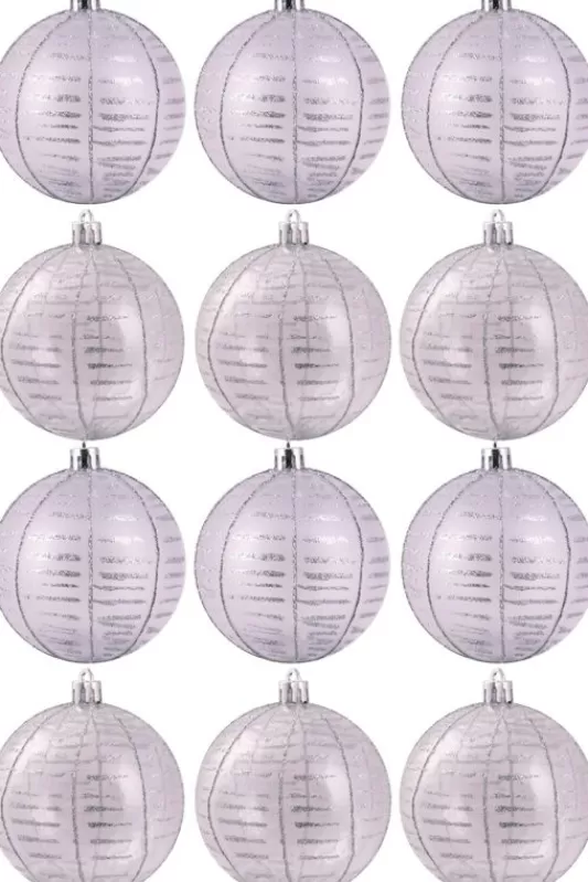 Hand Painted Baubles<Christmas Tree World Hand Painted Shatterproof Bauble Design 12 (9-12 Pack)