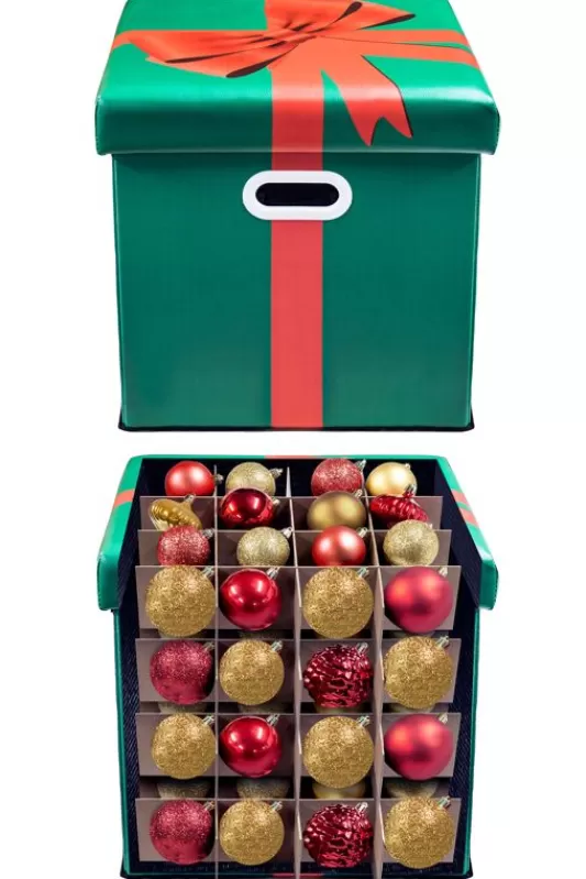 Storage Bags<Christmas Tree World Multi-Purpose Decorations Storage Ottoman Box - With Partitions