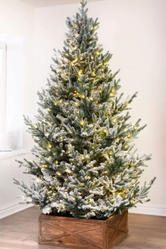 Tall Christmas Trees<Christmas Tree World The 10Ft Pre-Lit Frosted Ultra Mountain Pine