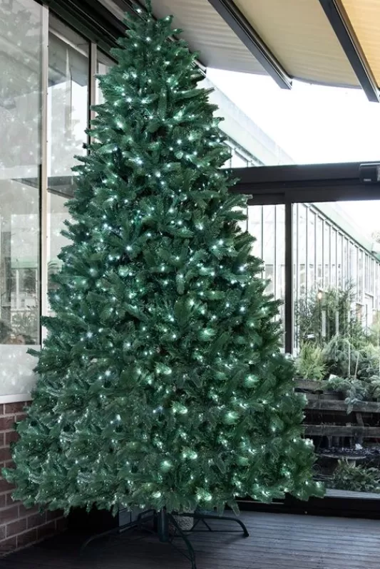 Tall Christmas Trees<Christmas Tree World The 10Ft Ultra Devonshire Fir Pre-Lit With Warm White/White Colour Change Leds