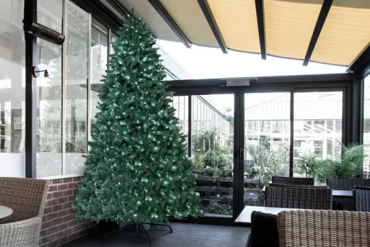 Tall Christmas Trees<Christmas Tree World The 10Ft Ultra Devonshire Fir Pre-Lit With Warm White/White Colour Change Leds