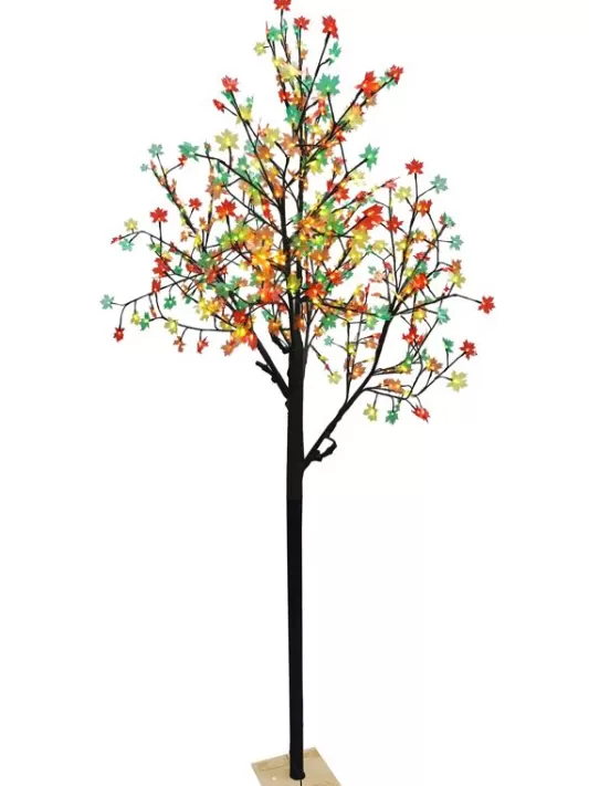 Outdoor Artificial Trees<Christmas Tree World The 2.5M/8.2Ft Maple Leaf Led Blossom Tree