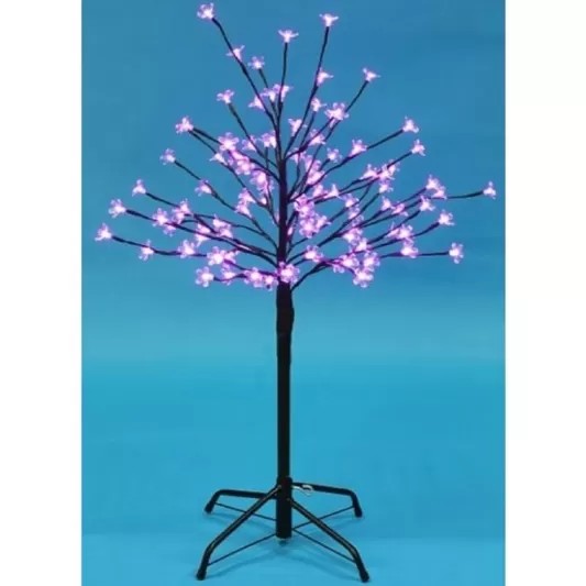 3 Foot Pre Lit Christmas Trees<Christmas Tree World The 3Ft Pink Led Blossom Tree