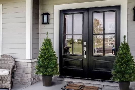 Outdoor Artificial Trees<Christmas Tree World The 4Ft Majestic Dew Pine Potted Tree (Indoor/Outdoor)