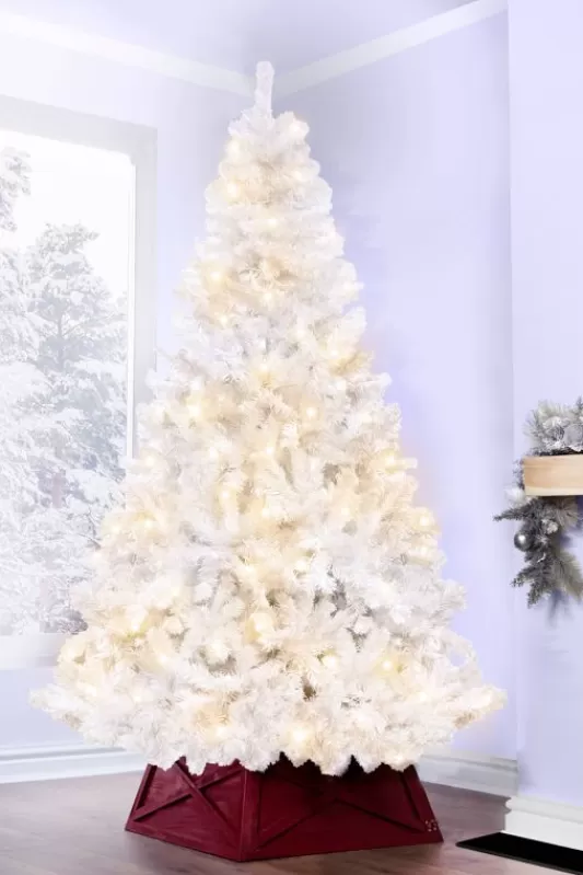 4 Foot Pre Lit Christmas Trees<Christmas Tree World The 4Ft Pre-Lit Bianca Pine Tree With Warm White Lights