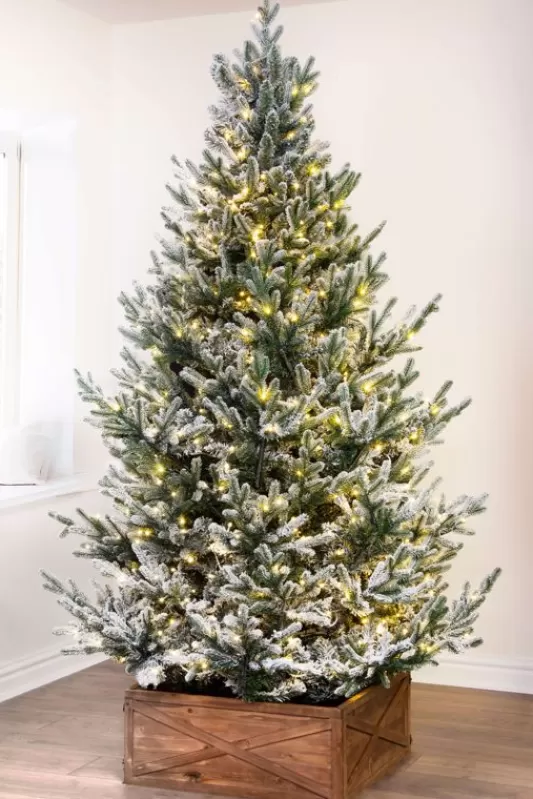 4 Foot Pre Lit Christmas Trees<Christmas Tree World The 4Ft Pre-Lit Frosted Ultra Mountain Pine