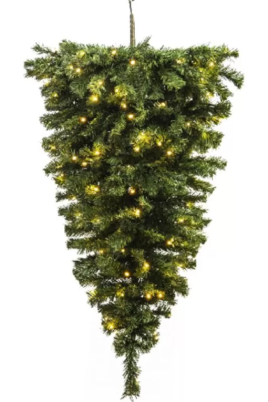 4 Foot Pre Lit Christmas Trees<Christmas Tree World The 4Ft Pre-Lit Hanging Upside Down Tree