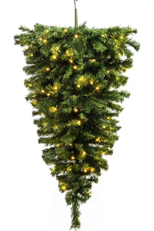 4 Foot Pre Lit Christmas Trees<Christmas Tree World The 4Ft Pre-Lit Hanging Upside Down Tree