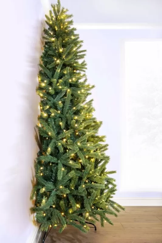 Ultra Realistic Christmas Trees<Christmas Tree World The 5Ft Pre-Lit Ultra Devonshire Half Tree Warm White Lights