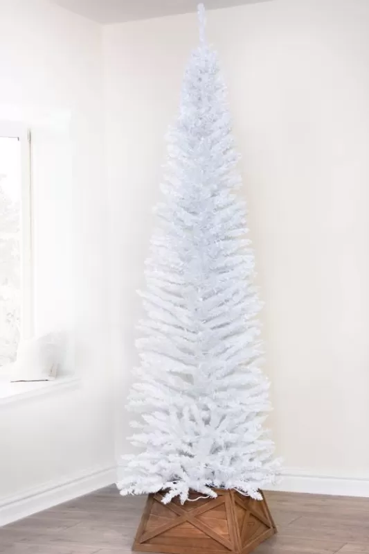 Slim Christmas Trees<Christmas Tree World The 5Ft White Italian Pencilimo Tree