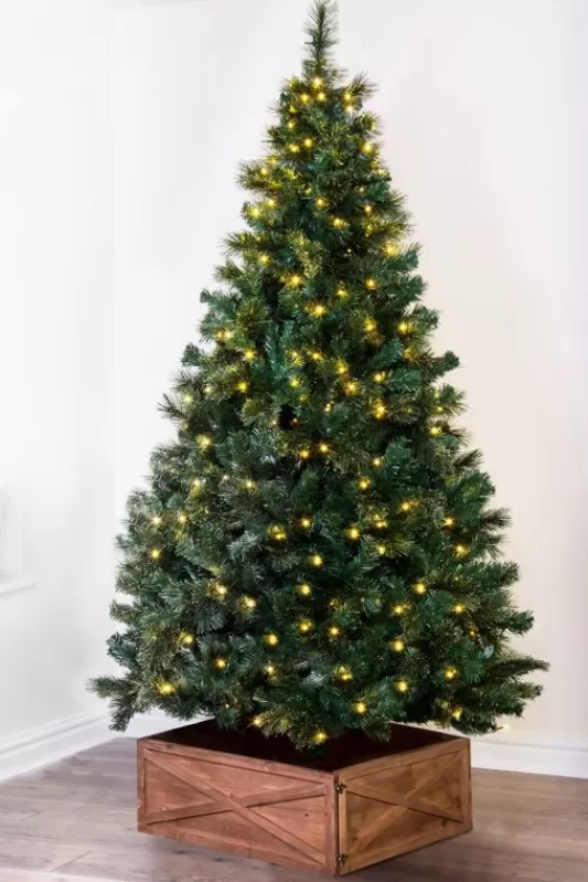 6 Foot Pre Lit Christmas Trees<Christmas Tree World The 6Ft Pre-Lit Majestic Dew Pine Tree