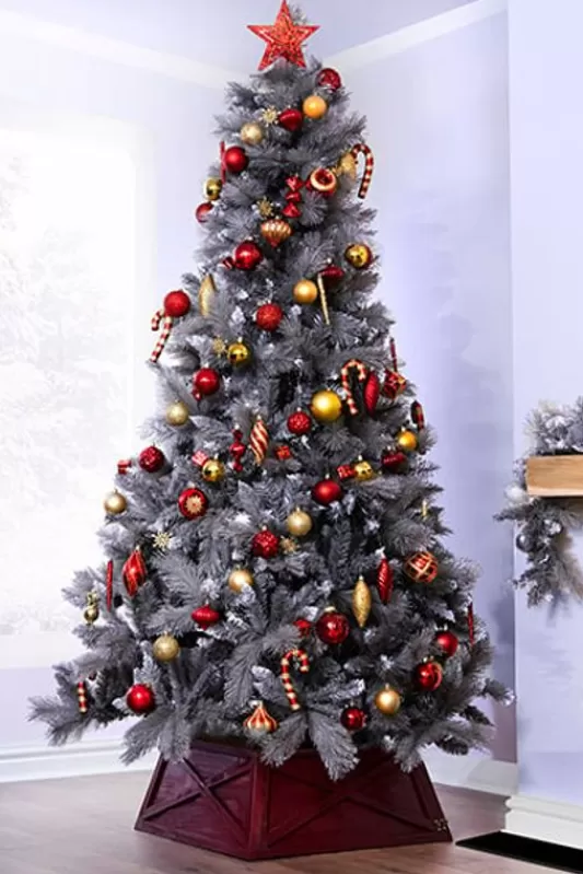 Traditional Christmas Trees<Christmas Tree World The 7Ft Silver Majestic Pine Tree