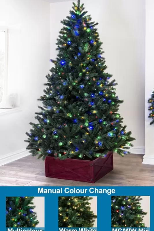 Ultra Realistic Christmas Trees<Christmas Tree World The 9Ft Ultra Devonshire Fir Pre-Lit With Warm White/Multicoloured Colour Change Leds