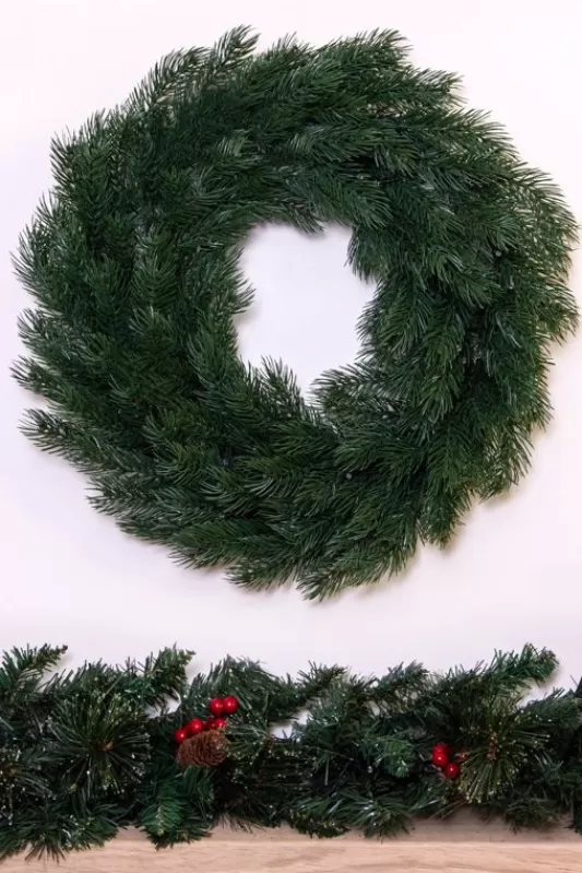 Outdoor Christmas Wreaths<Christmas Tree World The Vivente Fir Wreath (100% Pe 50Cm-60Cm)