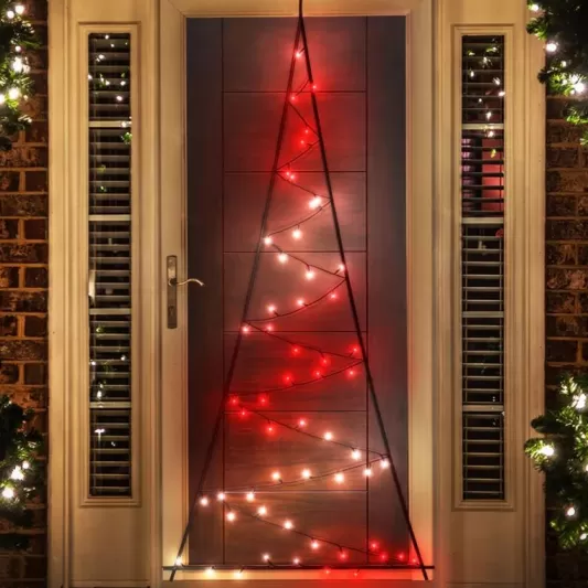 Twinkly Lights<Christmas Tree World Twinkly Light Tree 70 Rgb+W Led, Door Mounting, Plug Type G