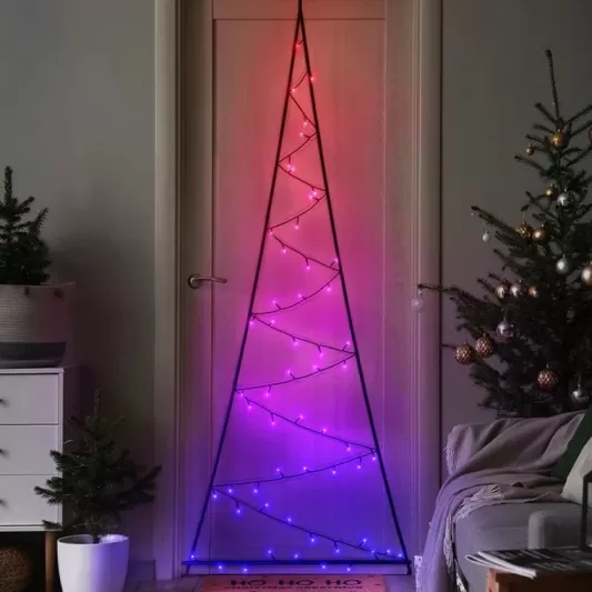 Twinkly Lights<Christmas Tree World Twinkly Light Tree 70 Rgb+W Led, Door Mounting, Plug Type G